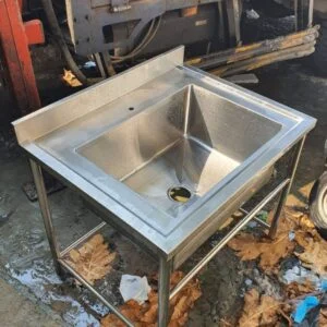 Bồn rửa inox 1 hố kích thuớc theo yêu cầu