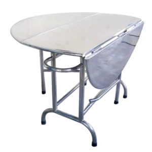 Bàn tròn inox xếp 3- inox 201