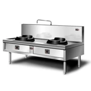 Bếp á 2 họng inox 304