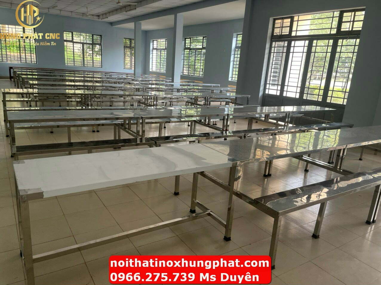 Thiết Kế Bàn Ăn Canteen Nhà Máy Theo Mặt Bằng Thực Tế