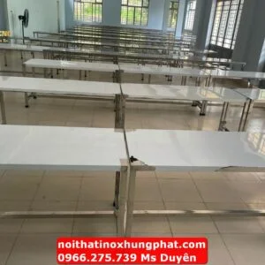 【#1】Bàn ăn inox công nhân KCN An Hạ