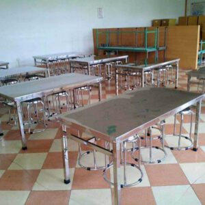 Bàn Ăn Inox Có Móc Treo - Giải Pháp Tối Ưu Không Gian Sạch #TOP1