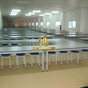 Bàn Ghế Nhà Ăn Nhà Máy Inox 304