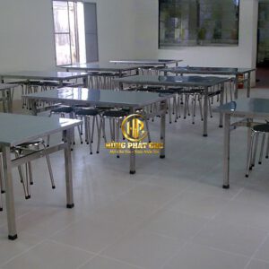 Bộ Bàn Ghế Ăn Công Nhân 6 Chỗ, 8 Chỗ Bền Đẹp, Giá Xưởng
