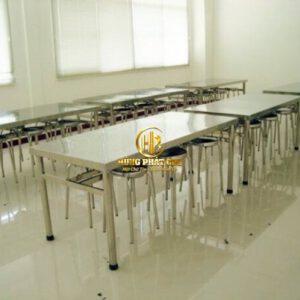 Bàn Ăn Khu Canteen Công Ty: Các Quy Cách Inox Thông Dụng Nhất